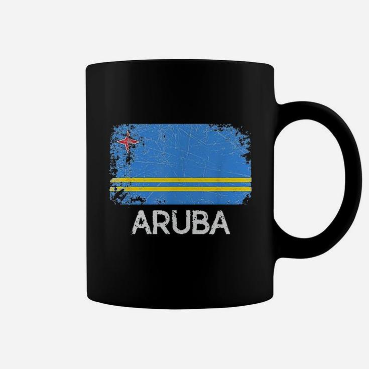 Aruban Flag Vintage Made In Aruba Gift Coffee Mug
