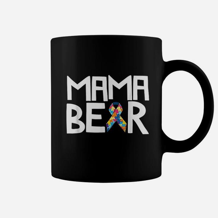 Autistic Awareness Mama Mom Bear Coffee Mug