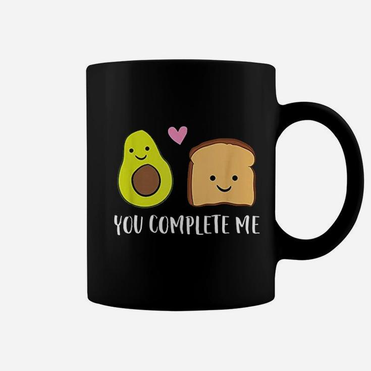 Avocado Toast You Complete Me Valentines Day Coffee Mug