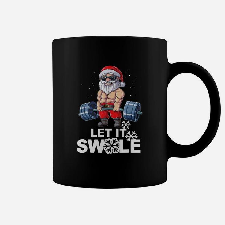 Awesome Santa Let It Swole Funny Santa Gym Christmas Gift Funny Tee Shirt Coffee Mug