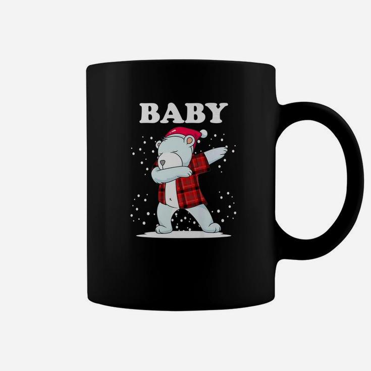 Baby Bear Matching Family Dabbing Bear Red Plaid Coffee Mug