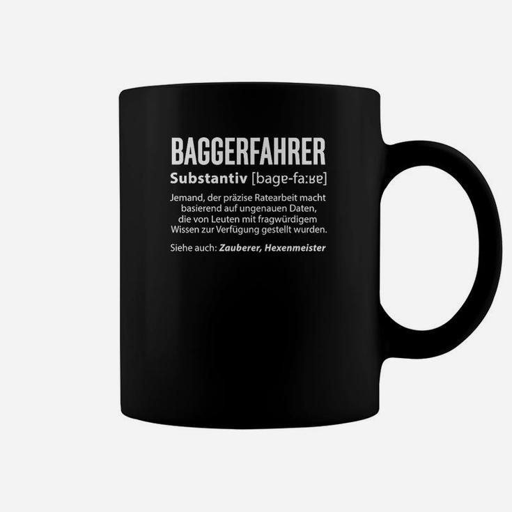 Baggerfahrer Definition Lustiges Tassen für Männer, Bauarbeiter Tee