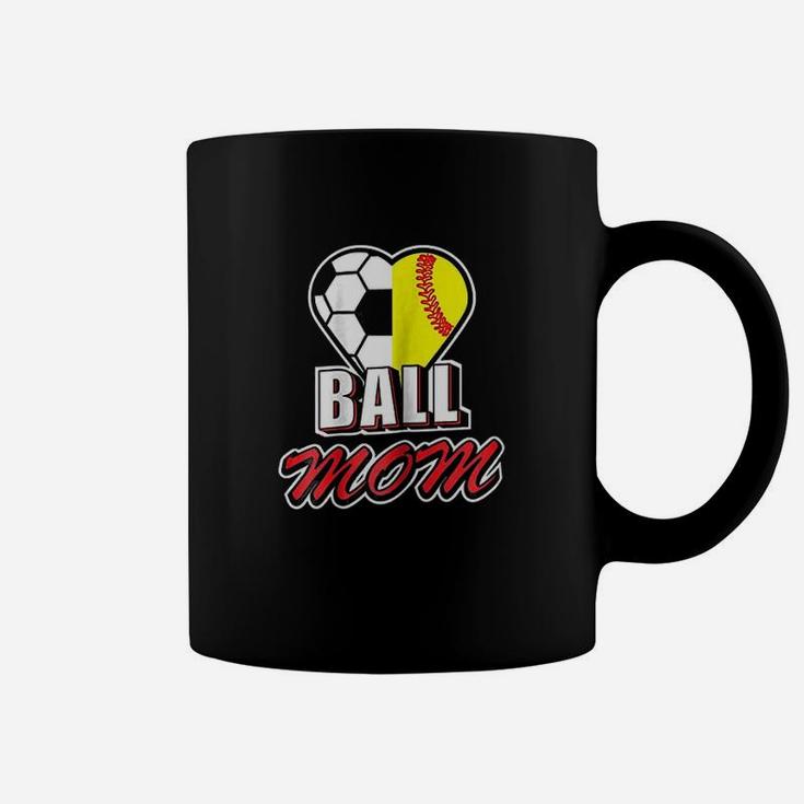 Ball Mom Love Soccer Coffee Mug