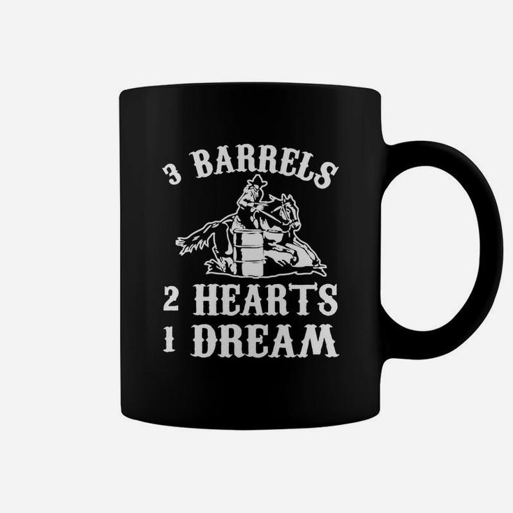 Barrel Heart Riding Horses Barrel Racing T-shirt Coffee Mug