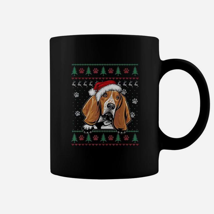 Basset Hound Christmas Dog Lover Xmas Coffee Mug