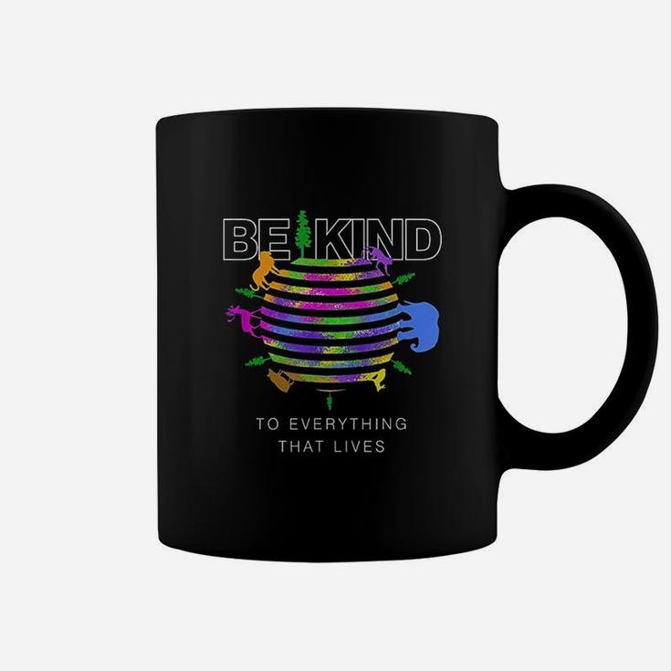 Be Kind To Everything That Lives World Watercolor Coffee Mug