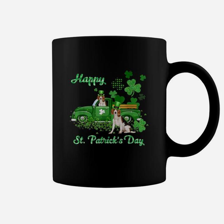 Beagle Riding Green Truck St Patricks Day Dog Lovers Gift Coffee Mug