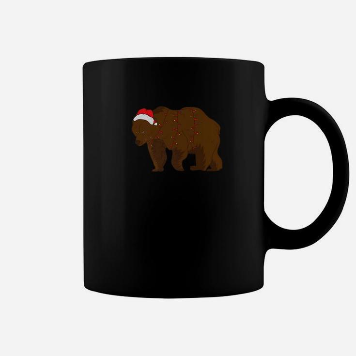 Bear Christmas Gift Kids Xmas Bear Santa Clothing Coffee Mug