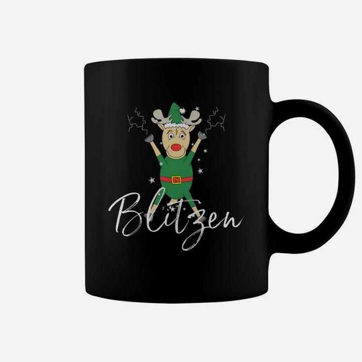 Beautiful Blitzen Cute Reindeer Funny Christmas Group Set Tee Shirt Coffee Mug