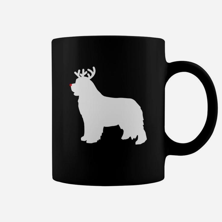 Beautiful Newfoundland Reindeer Christmas Dog Sweater Coffee Mug