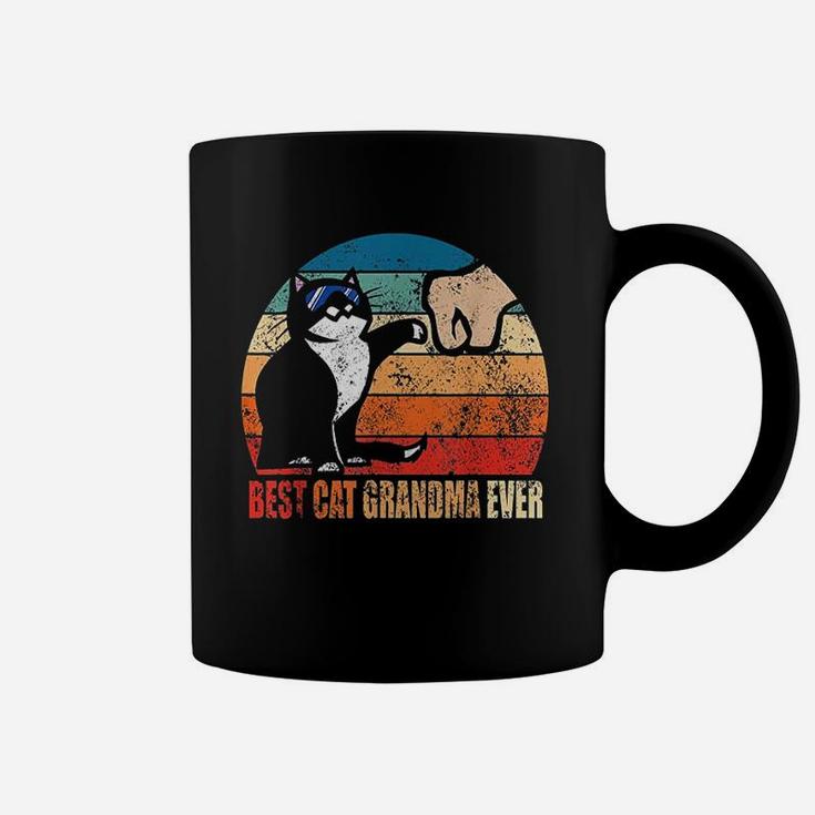 Best Cat Grandma Ever Fist Bump Funny Nana Coffee Mug