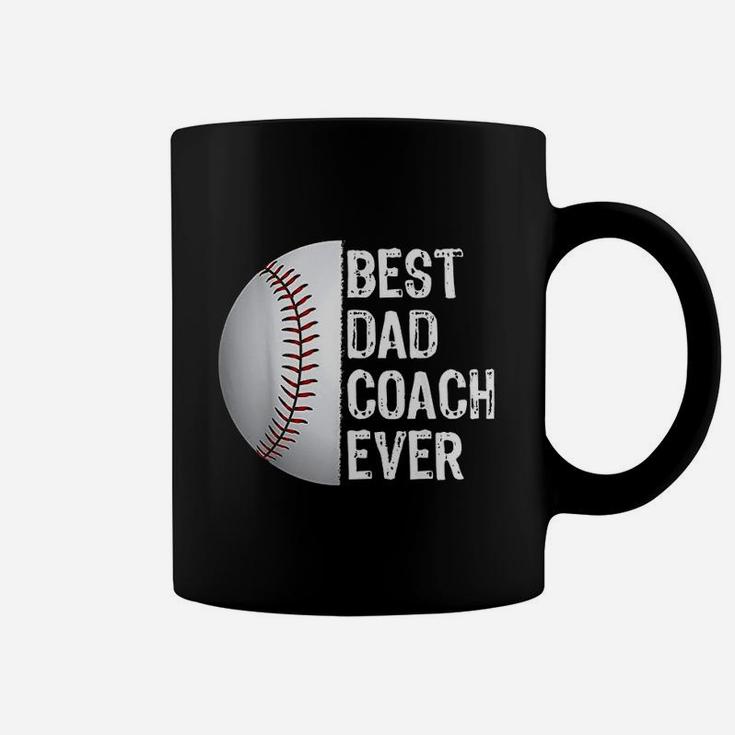 Best Dad Coach Ever Funny Baseball For Sport Lovers Coffee Mug