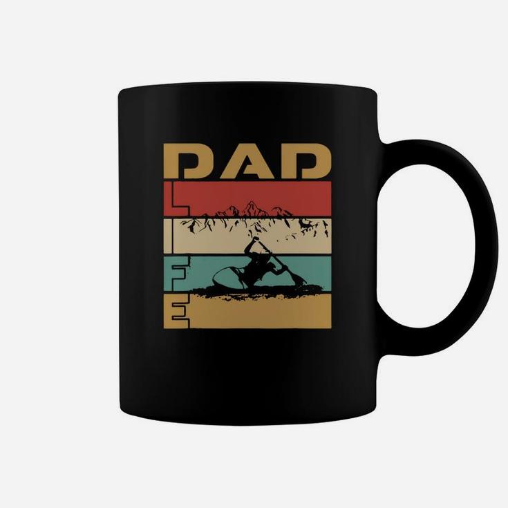 Best Dad Life Kayaking Adventure Sports Vintage Coffee Mug