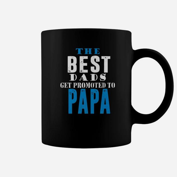 Best Dads Promoted To Papa, best christmas gifts for dad Coffee Mug