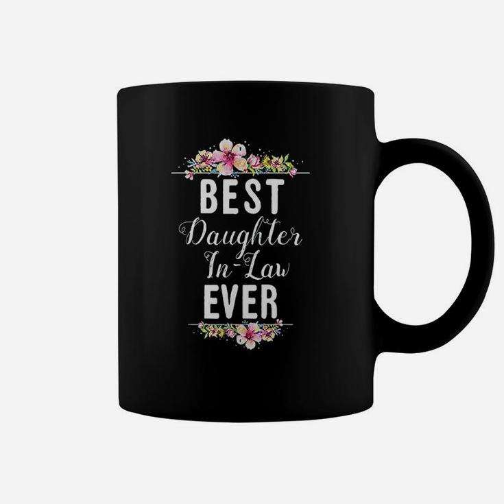 Best Daughter In Law Ever Floral Design Family Matching Gift Coffee Mug