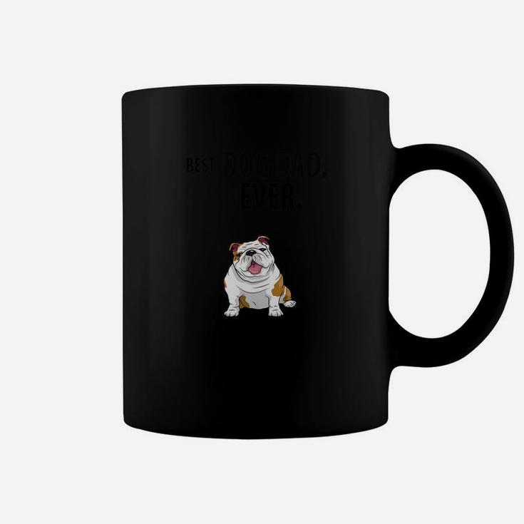 Best Dog Dad Ever Funny English Bulldogs Pups Coffee Mug