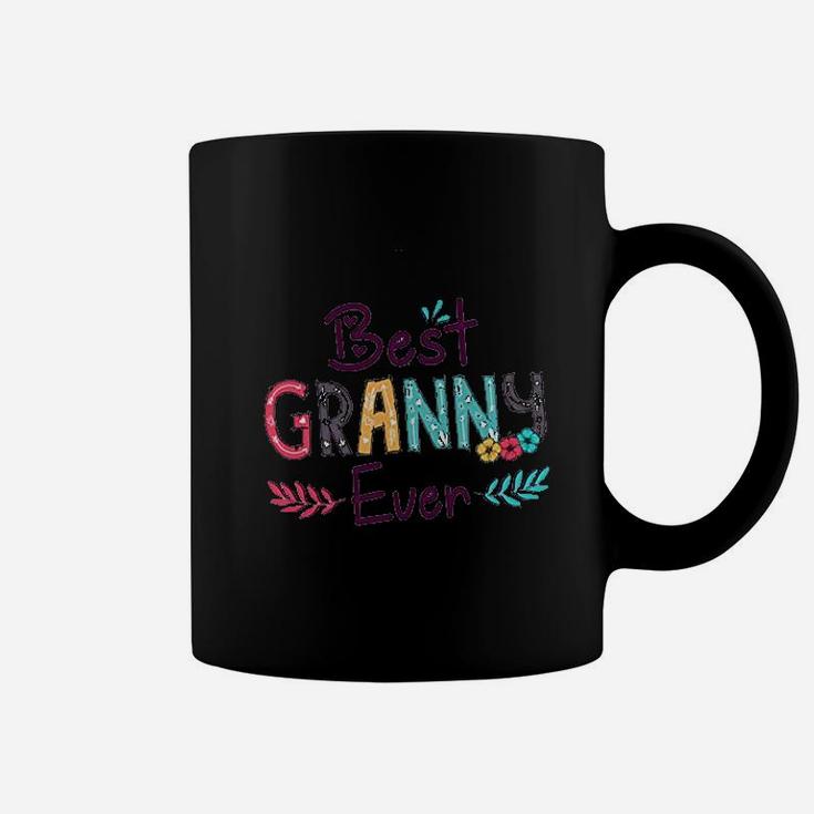 Best Granny Ever For Gift Floral Flower Decoration Mothers Day Grandma Coffee Mug