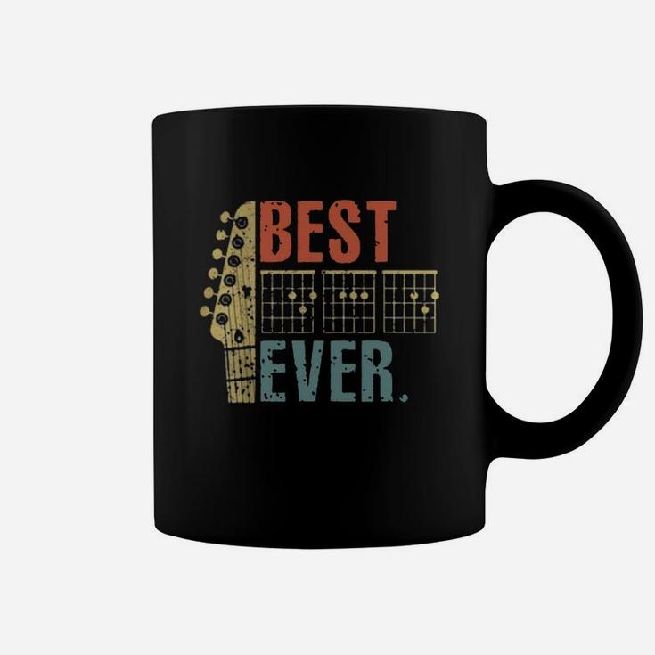 Best Guitar Dad Ever Music Vintage Father Day Gift Shirt Coffee Mug