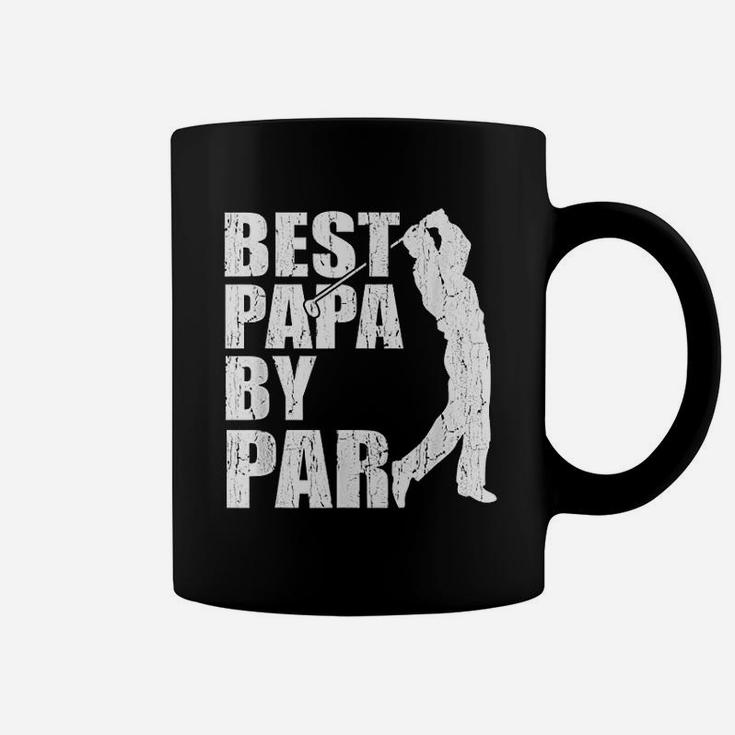 Best Papa By Par Funny Golf Fathers Day Grandpa Gifts Coffee Mug