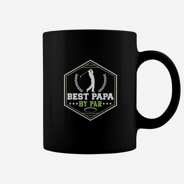 Best Papa By Par Golf Funny Golf Gift Coffee Mug