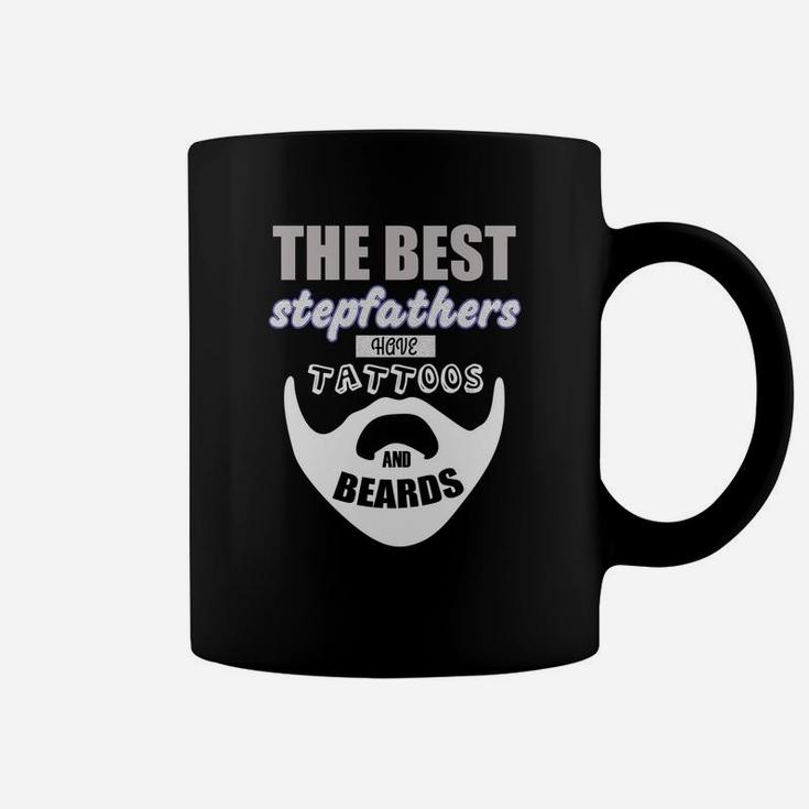 Best Stepfather Beards Tattoo Gift Step Dad Daddy Tee Coffee Mug