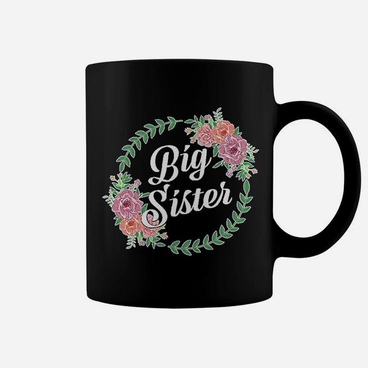 Big Sister With Flower Circle birthday Coffee Mug