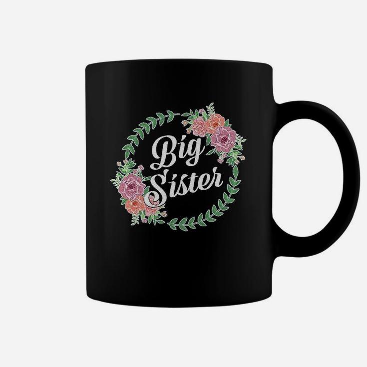 Big Sister With Flower Circle birthday Coffee Mug