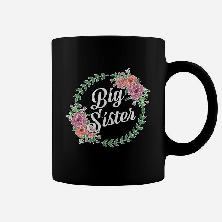 Big Sister With Flower Circle Youth Coffee Mug