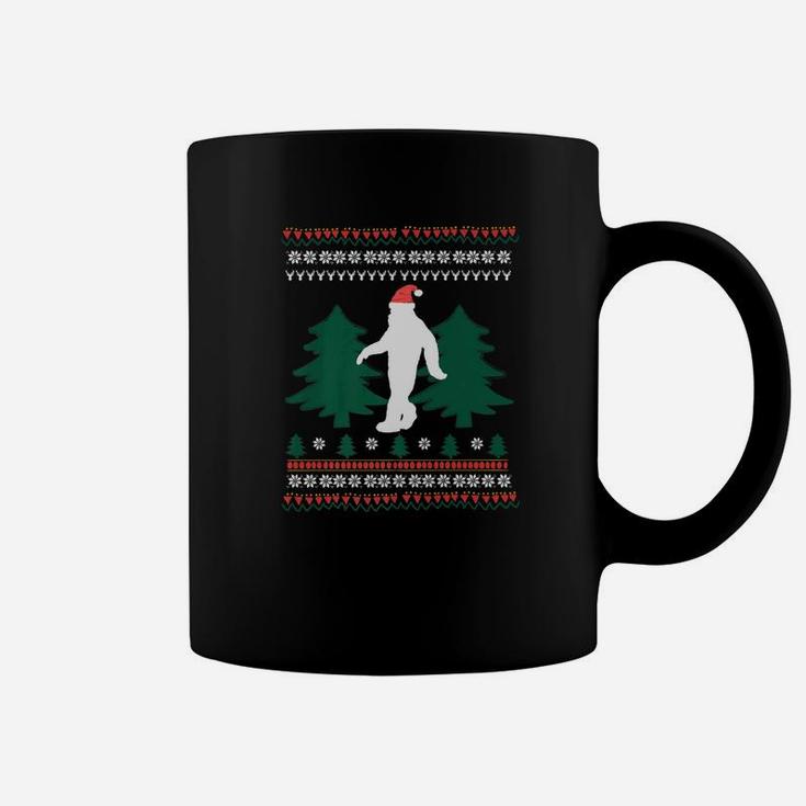 Bigfoot Christmas Sasquatch Santa Clause Coffee Mug