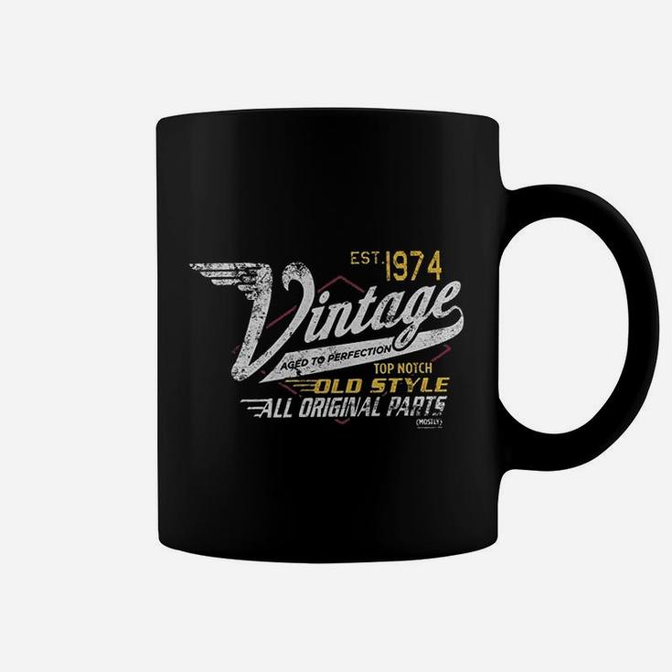 Birthday Gift Vintage 1974 Aged To Perfection Racing Coffee Mug