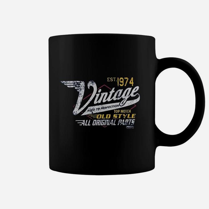 Birthday Gift Vintage 1974 Aged To Perfection Racing  Coffee Mug