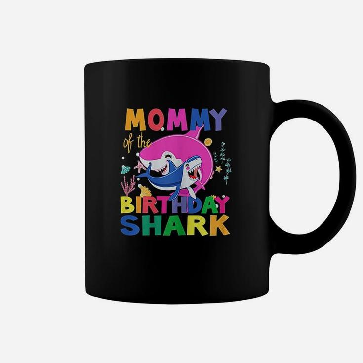 Birthday Matching Shark Family Mommy Of The Birthday Shark Coffee Mug