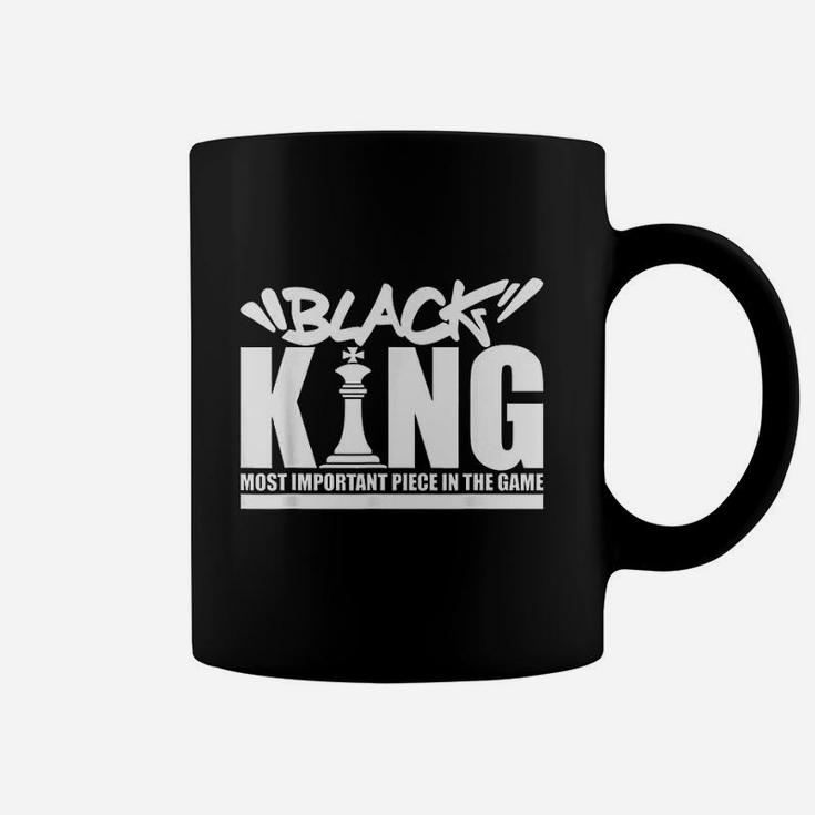 Black King Chess Piece Design Couples King Queen Proud Black Coffee Mug
