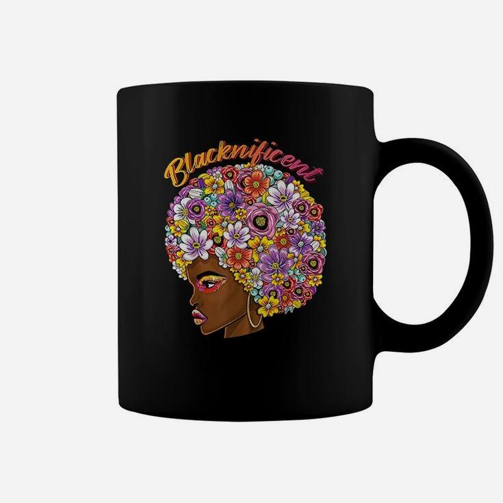 Blacknificent Afro Natural Hair African Black Queen Coffee Mug