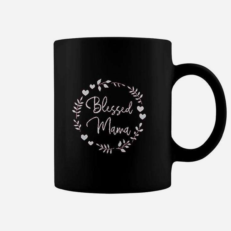 Blessed Mama Women Funny Letter Print Casual Tops Coffee Mug