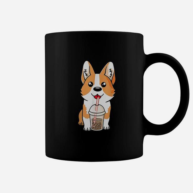 Boba Tea Corgi Dog Puppy Lover Coffee Mug