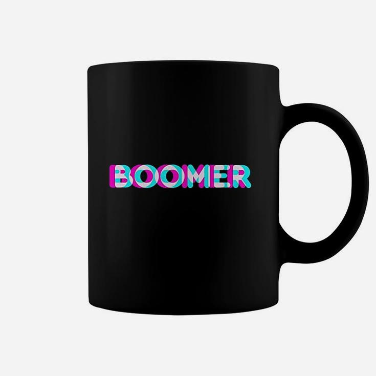 Boomer Meme Funny Anaglyph Type Baby Boomer Proud Generation Coffee Mug