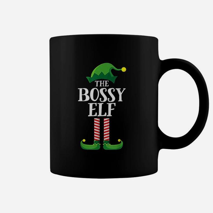 Bossy Elf Matching Family Group Christmas Party Coffee Mug