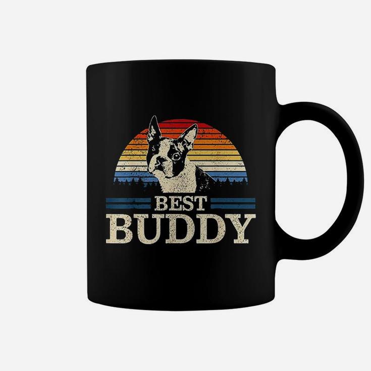 Boston Terrier Vintage Best Buddy Coffee Mug