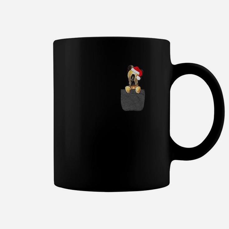 Briard Dog Santa Hat In Your Pocket Christmas Gift Coffee Mug