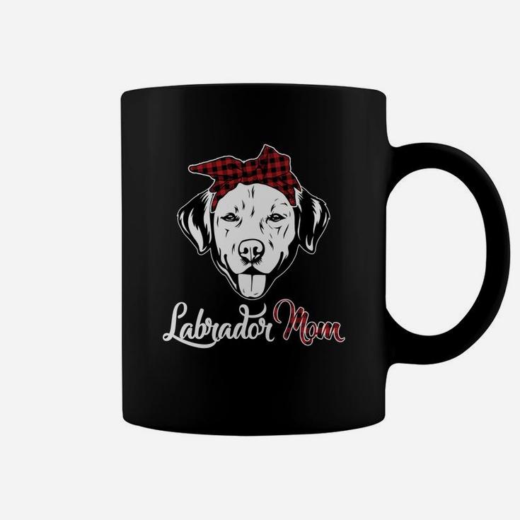 Buffalo Plaid Labrador Mom Dog Mother Coffee Mug