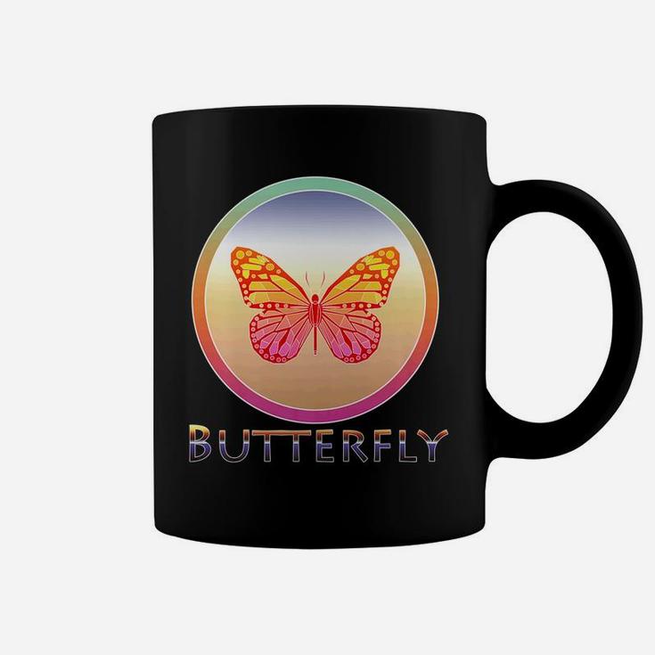 Butterfly Lover Vintage Retro Style Geometric Animal Coffee Mug