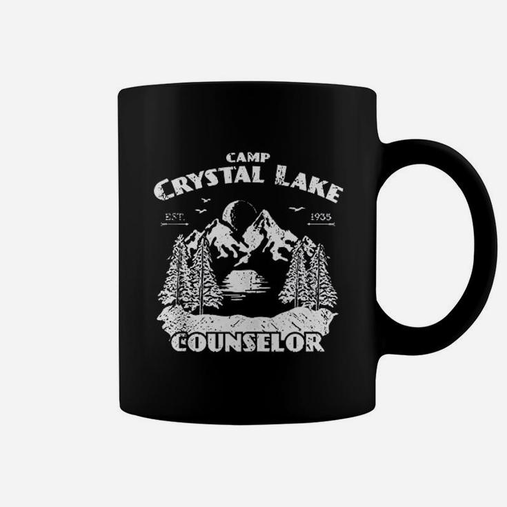Camp Camping Crystal Lake Counselor Vintage Gift Coffee Mug