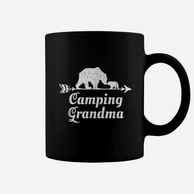 Camping Grandma Bear Granddaughter Grandson Coffee Mug