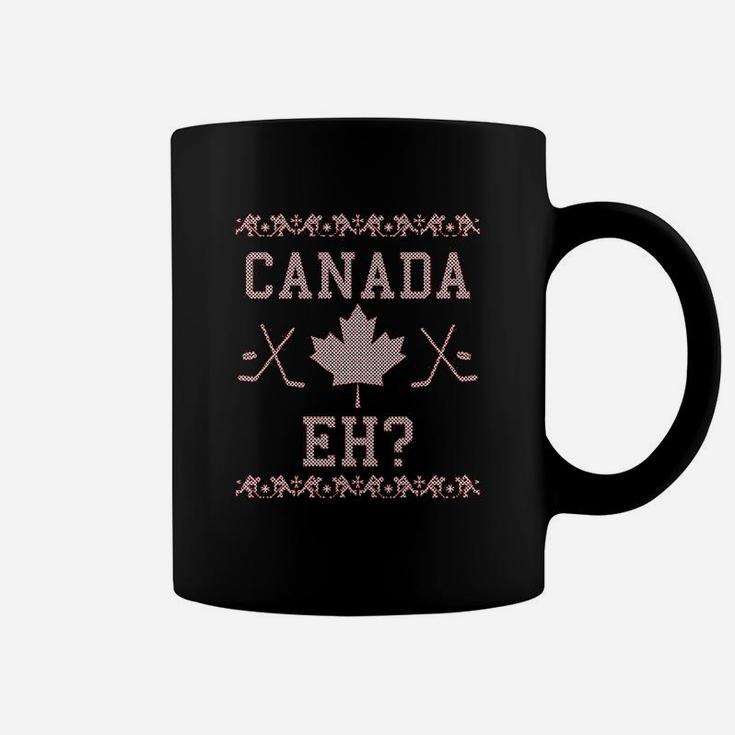 Canada Eh Ugly Christmas Sweater Canadian Pride Holiday Coffee Mug
