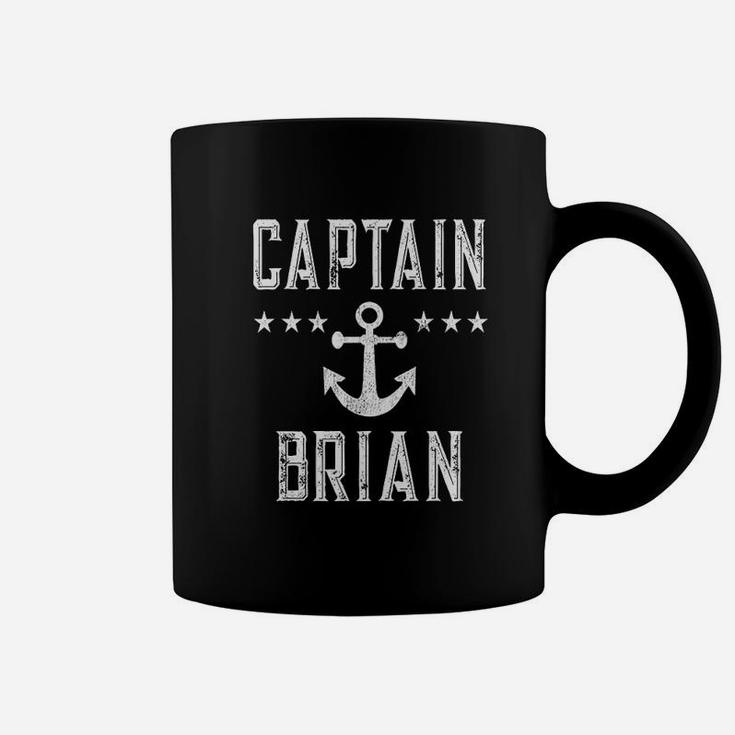 Captain Brian Vintage Personalized Pirate Boat Party Barge Coffee Mug