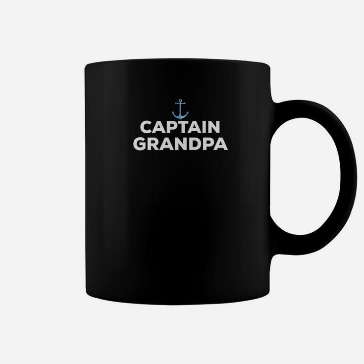 Captain Grandpa Fathers Day Summer Boat Gift Coffee Mug