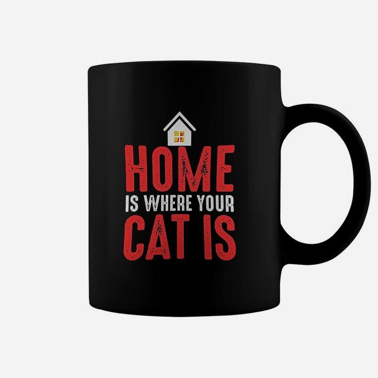 Cat Mom And Gifts Funny Lover Quote Home Is Coffee Mug