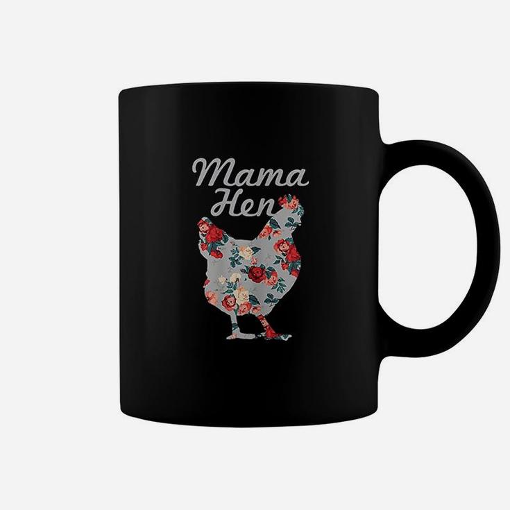 Chicken Mom Funny Mama Hen Vintage Flowers Mothers Day Gift Coffee Mug