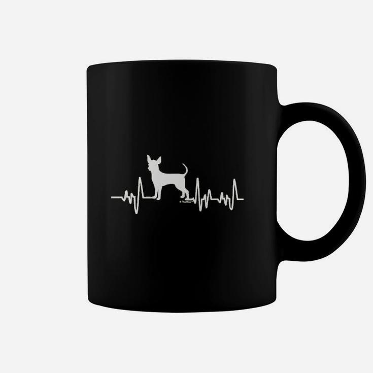 Chihuahua Gifts Dog Lover Heartbeat Chihuahua Coffee Mug